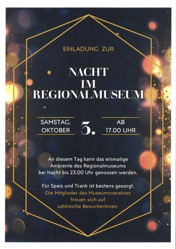 Nacht im Regionalmuseum