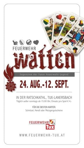 Schnitzel and Chicken Watten of the Tux Volunteer Fire Department