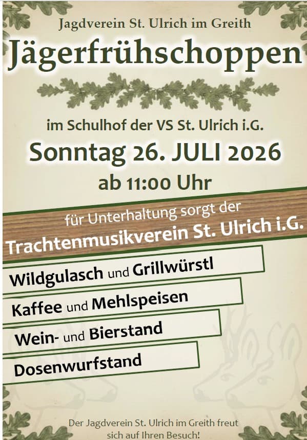 Jägerfrühschoppen St. Ulrich