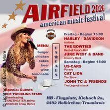 Airfield 2026 - Country, Rock & US-Feeling im Hangar