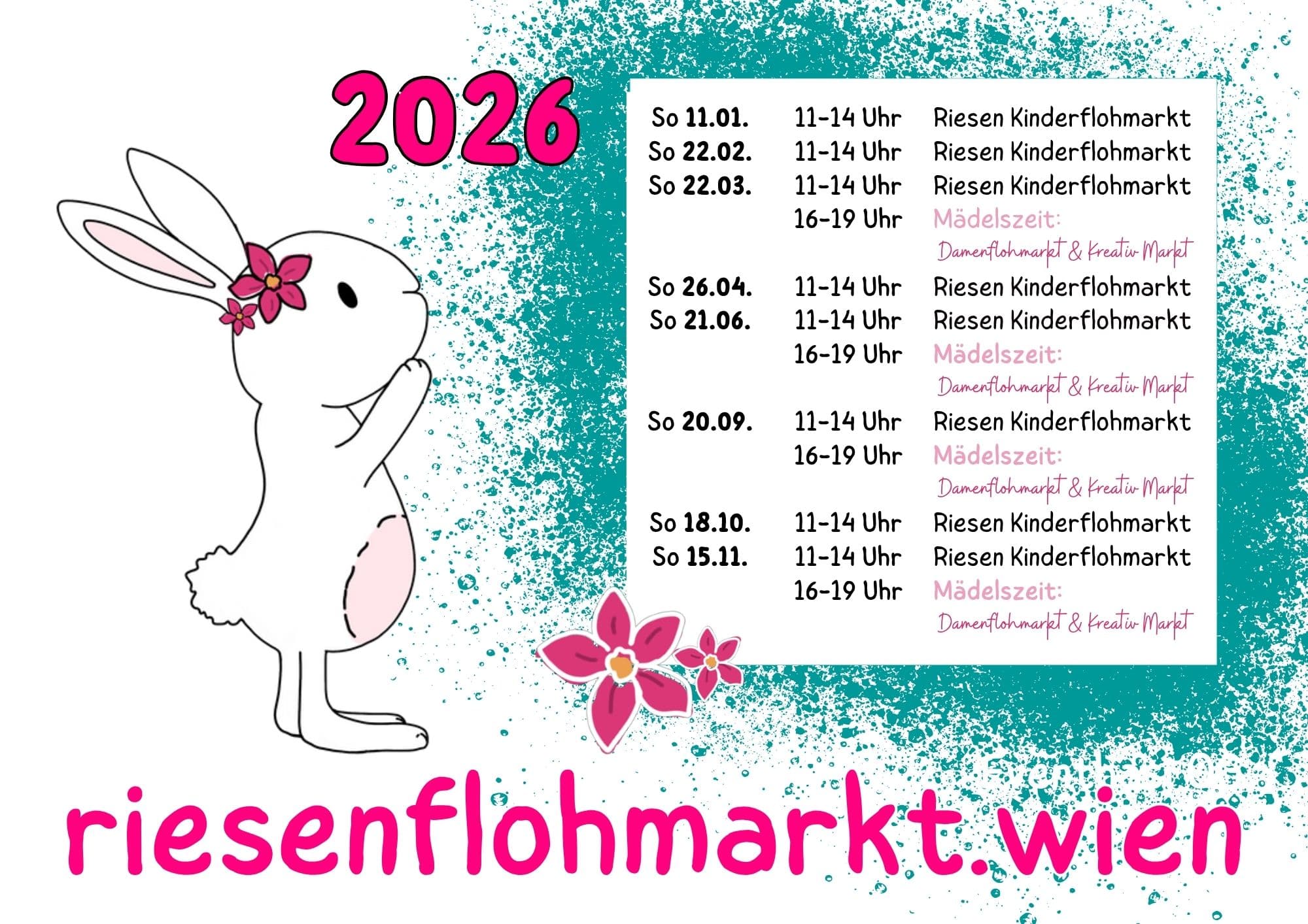 Mädelszeit: Damenflohmarkt & Kreativ Markt in 1210 Wien