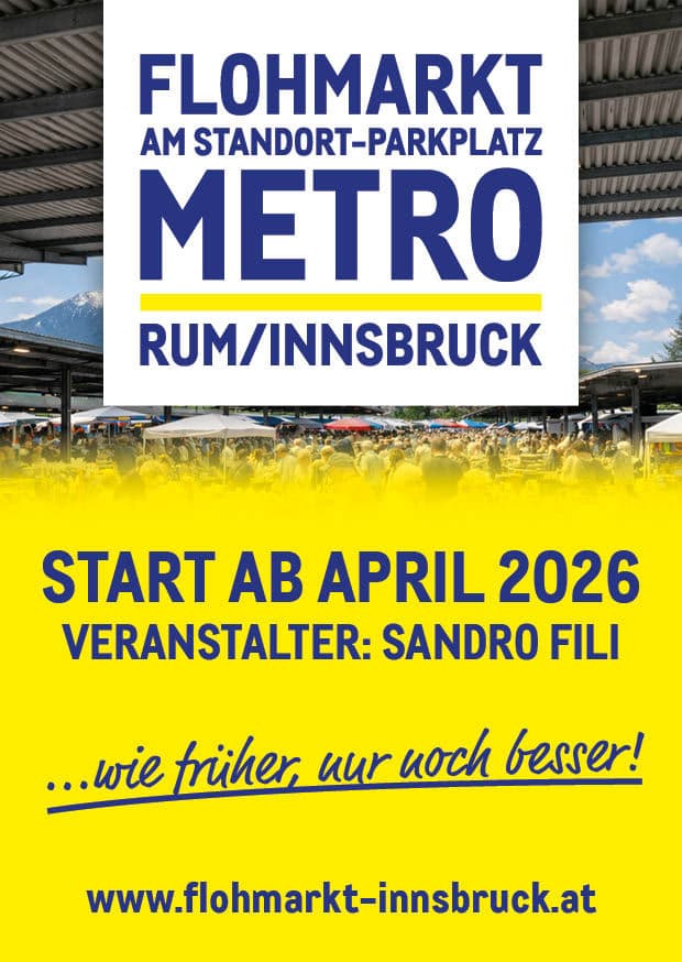 Flohmarkt am Standort Parkplatz, METRO in 6063 Rum bei Innsbruck