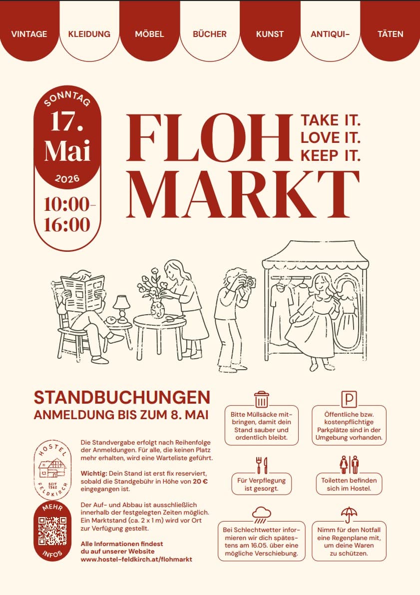 Flohmarkt bei der alten Jugendherberge in 6800 Feldkirch