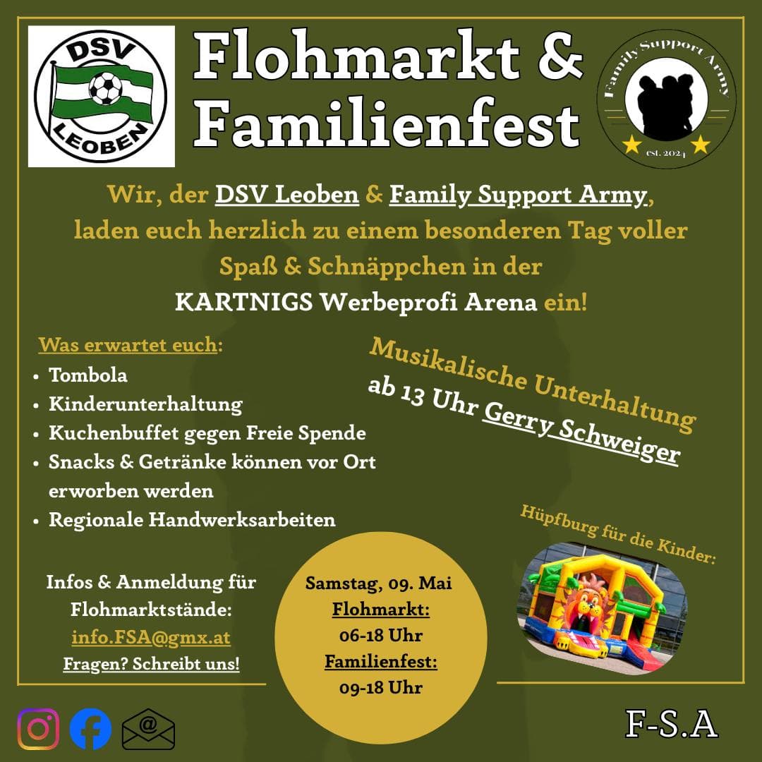 Flohmarkt & Familienfest in 8700 Leoben - Steiermark