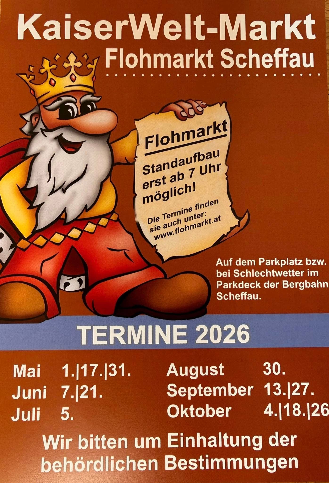 KaiserWelt- Markt Flohmarkt Scheffau in 6351 Scheffau am Wilden Kaiser
