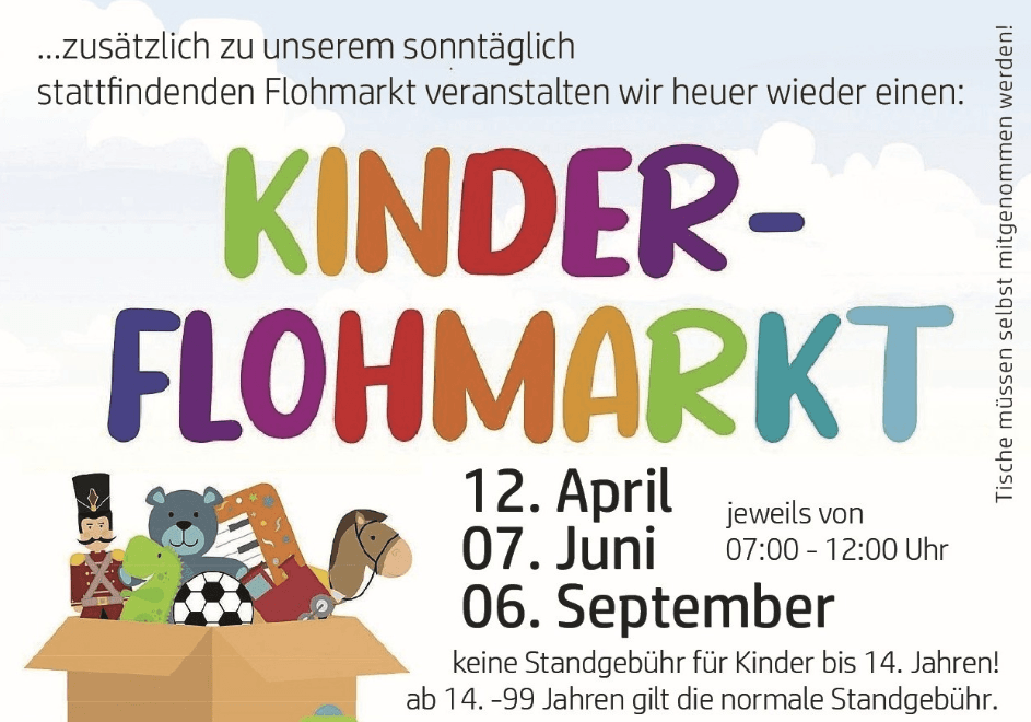 KINDERFLOHMARKT am OBI Parkplatz in Steyr / Dietach in 4407 Steyr / Dietach