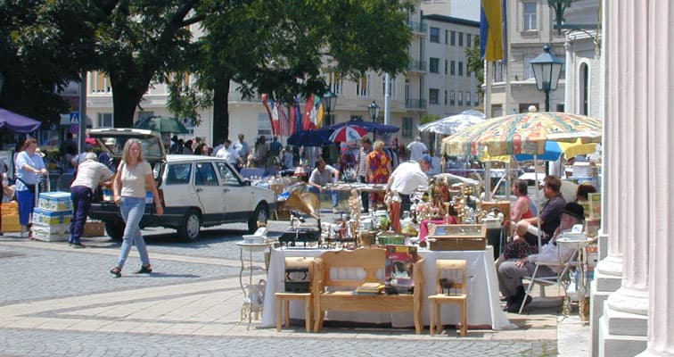Flea Market at Josefsplatz in 2500 Baden bei Wien
