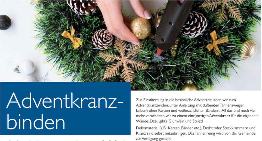 Adventkranzbinden