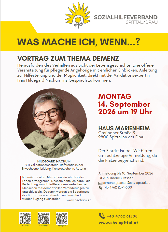 Vortrag zum Thema Demenz: "Risikofaktoren und Prophylaxen"