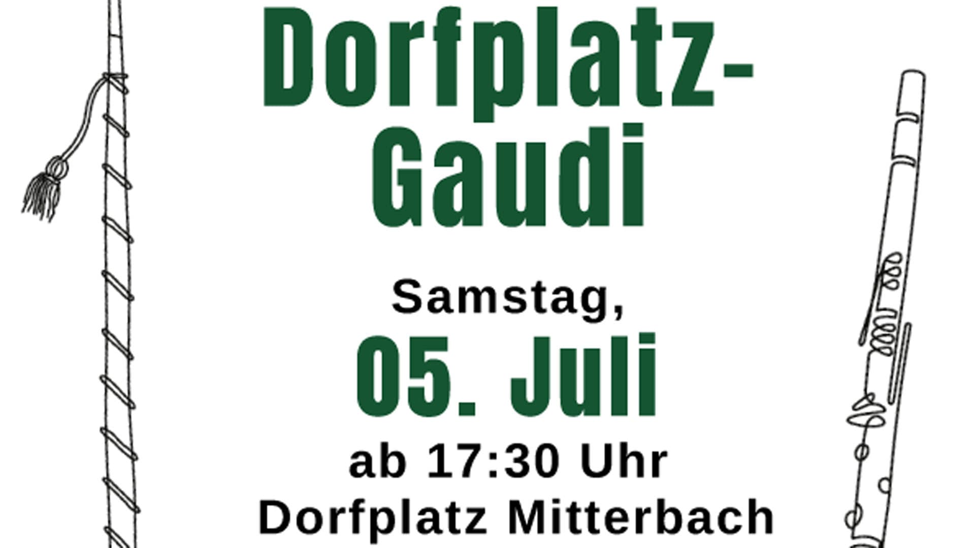 Dorfplatz-Gaudi in Mitterbach
