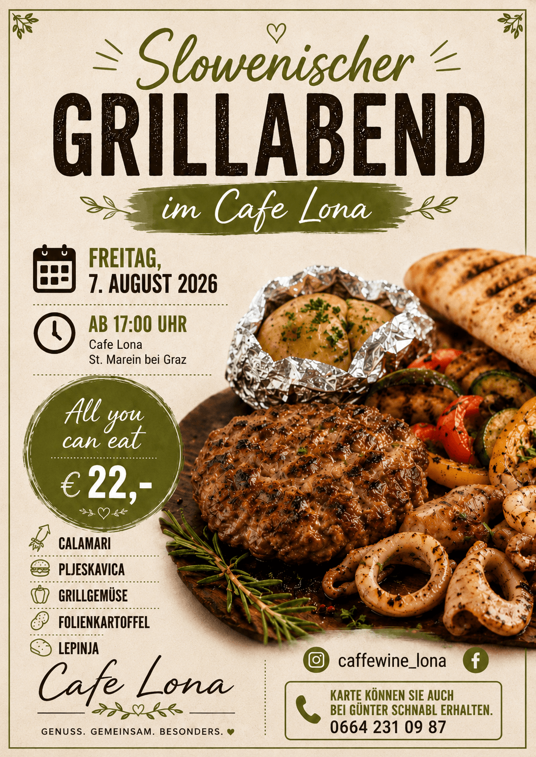 Slowenischer Grillabend