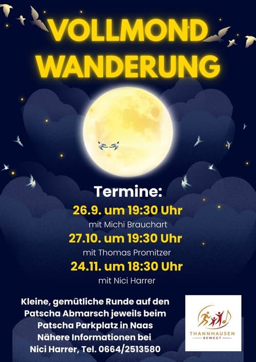 26.09.2026 Vollmondwanderung